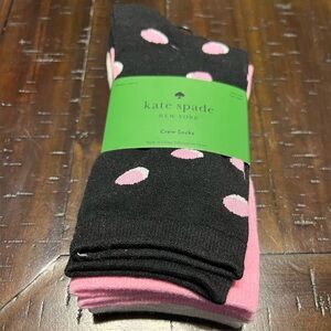 Kate Spade New York Women’s Polka Dot Spade 3 Pair Crew Socks
